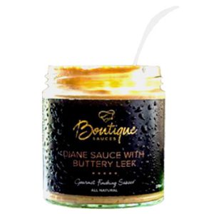 Diane Sauce with Buttery Leek