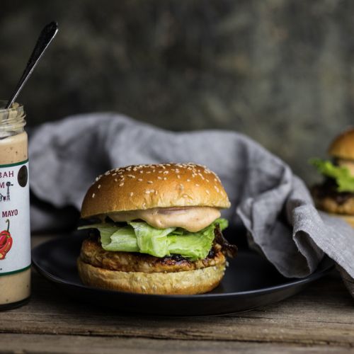 Chicken Burgers with Brioche Buns