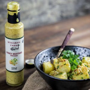 Salad Dressings by Myanbah Farm such as Honey Mustard dressing for awesome potato salads