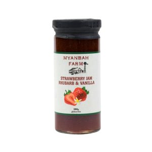 Strawberry, Rhubarb & Vanilla Bean Jam 290g