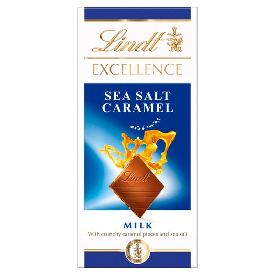 Lindt Excellence Milk Sea Salt Caramel Chocolate 1 Lindt Excellence - Milk Sea Salt Caramel Chocolate