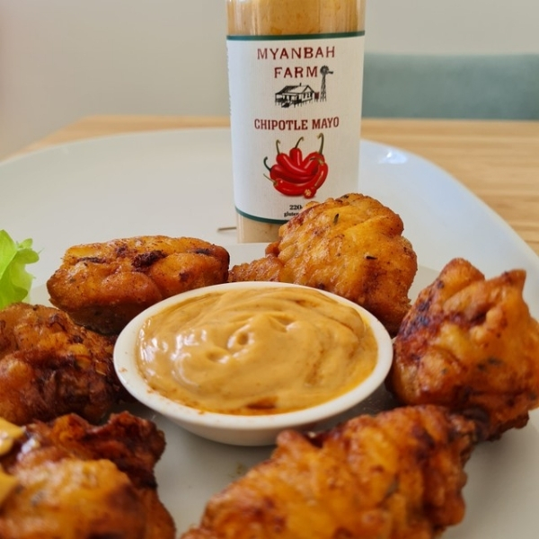 Buttermilk Chicken Served With Chipotle Mayo Recipe - Myanbah Farm