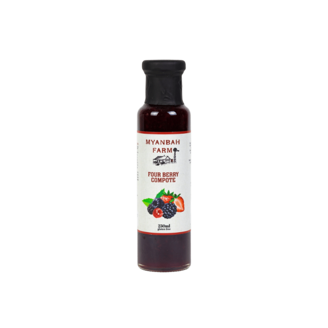 Four Berry Compote Caramelised Garlic and Lime Aioli by Myanbah Farm made in the hunter valley, NSW Australia