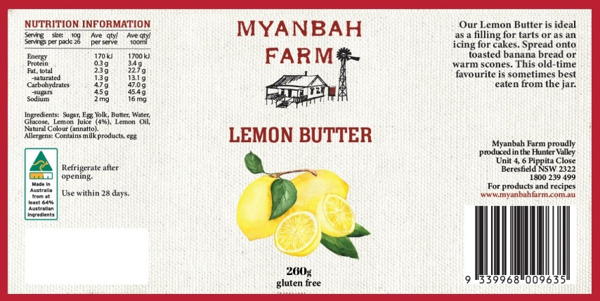 Dessert Lemon Butter (Medium)
