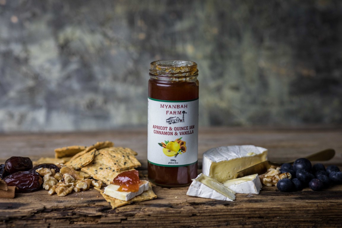 Apricot & Quince Jam Cinnamon & Vanilla - Styled - Myanbah Cheese Platter