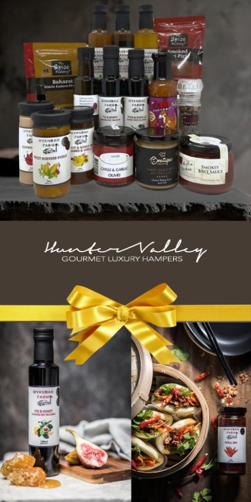 Gourmet GIfts from award winning Hunter Valley producers, the perfect gift for the foodie in your life