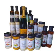 Saucy Masterpiece Gourmet Gift Hamper including Champagne and a range of Hunter Valley gourmet sauces...