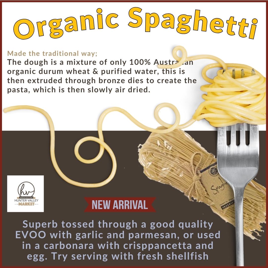 Organic Spaghetti Pasta Made The Traditional Way HV Market Organic Spaghetti at HV MArket