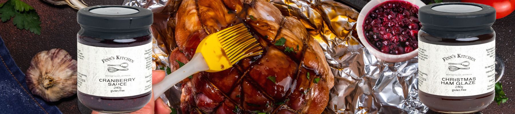 Christmas Ham Glaze and Cranberry Sauce from the Hunter Valley - Finn's Kitchen Christmas Condiments