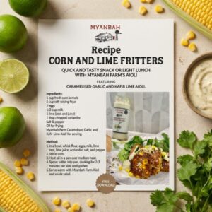 Corn & Lime Fritters Recipe