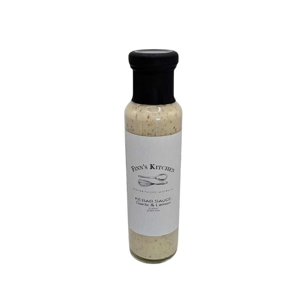 Kebab Sauce A creamy garlic sauce with subtle hints of hummus and tabbouleh, perfect for dressing grilled and barbecued meats, fresh salads, and more. Use it as a dipping sauce or as a flavourful base for warm potato salad. Versatile, tangy, and delicious!