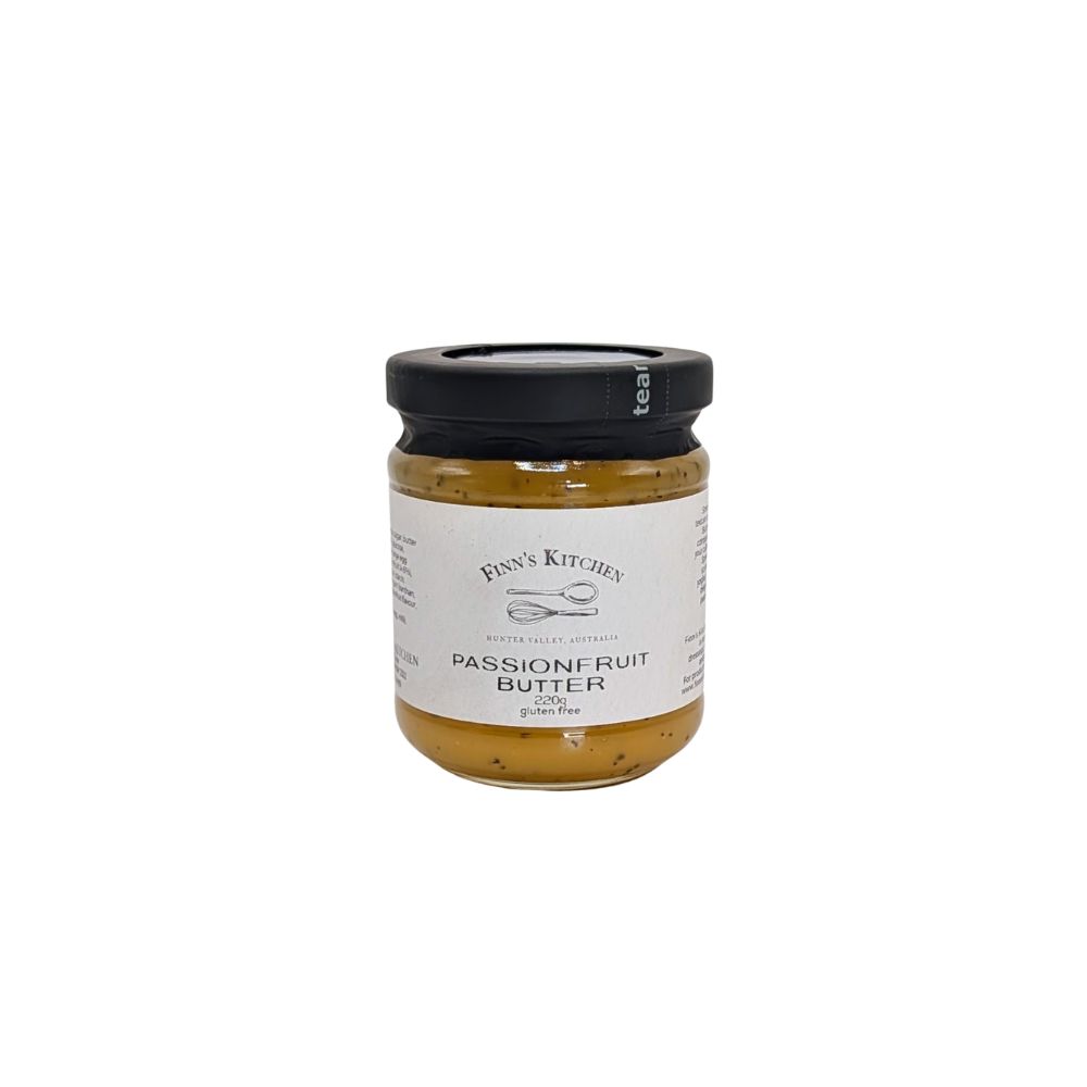 Passionfruit Butter Smooth and rich in texture our Passionfruit Butter is a versatile companion to elevate your culinary creations. Spread it on warm scones, swirl it into yoghurt, or use it as a delightful filling for pastries and cakes.
